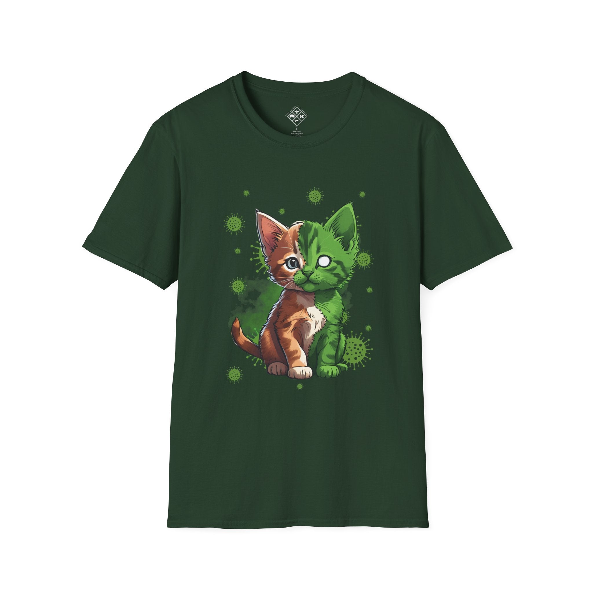 Camiseta de zombi gatito