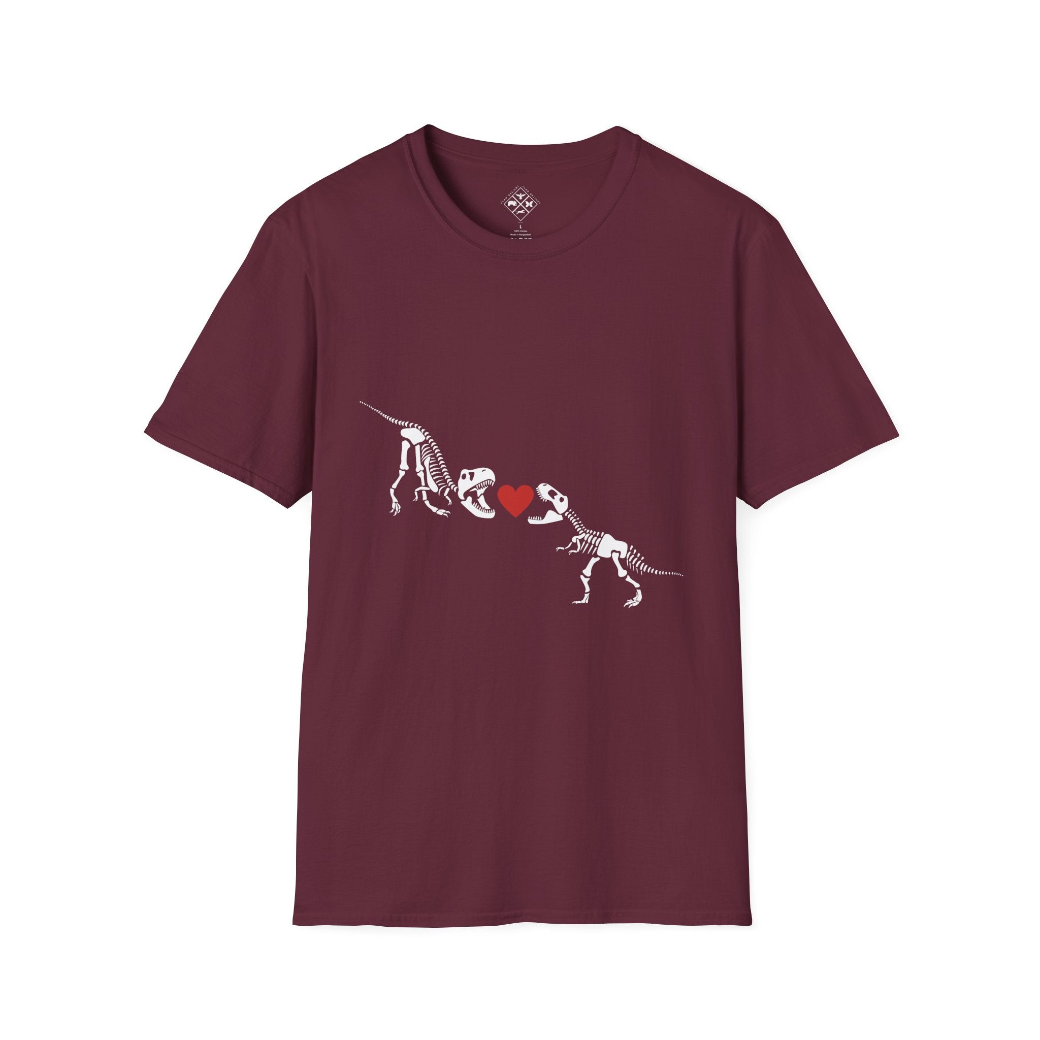 Camiseta Unisex Softstyle Amor de Dinosaurio