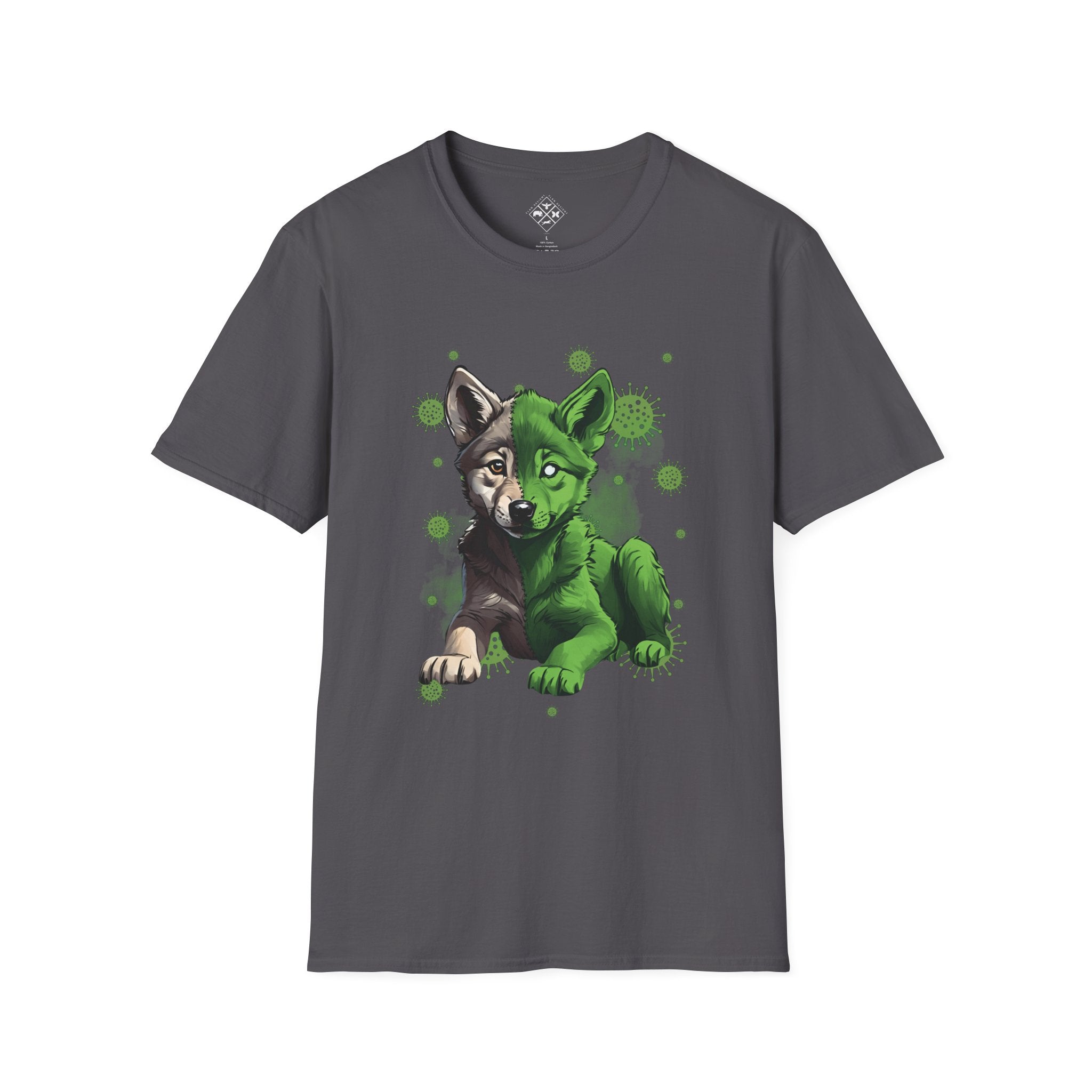 Camiseta de bebé lobo zombi