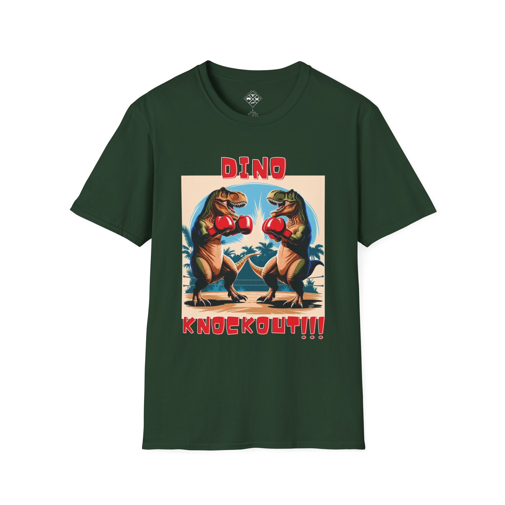 DINO KNOCKOUT!!! Camiseta Softstyle Unisex