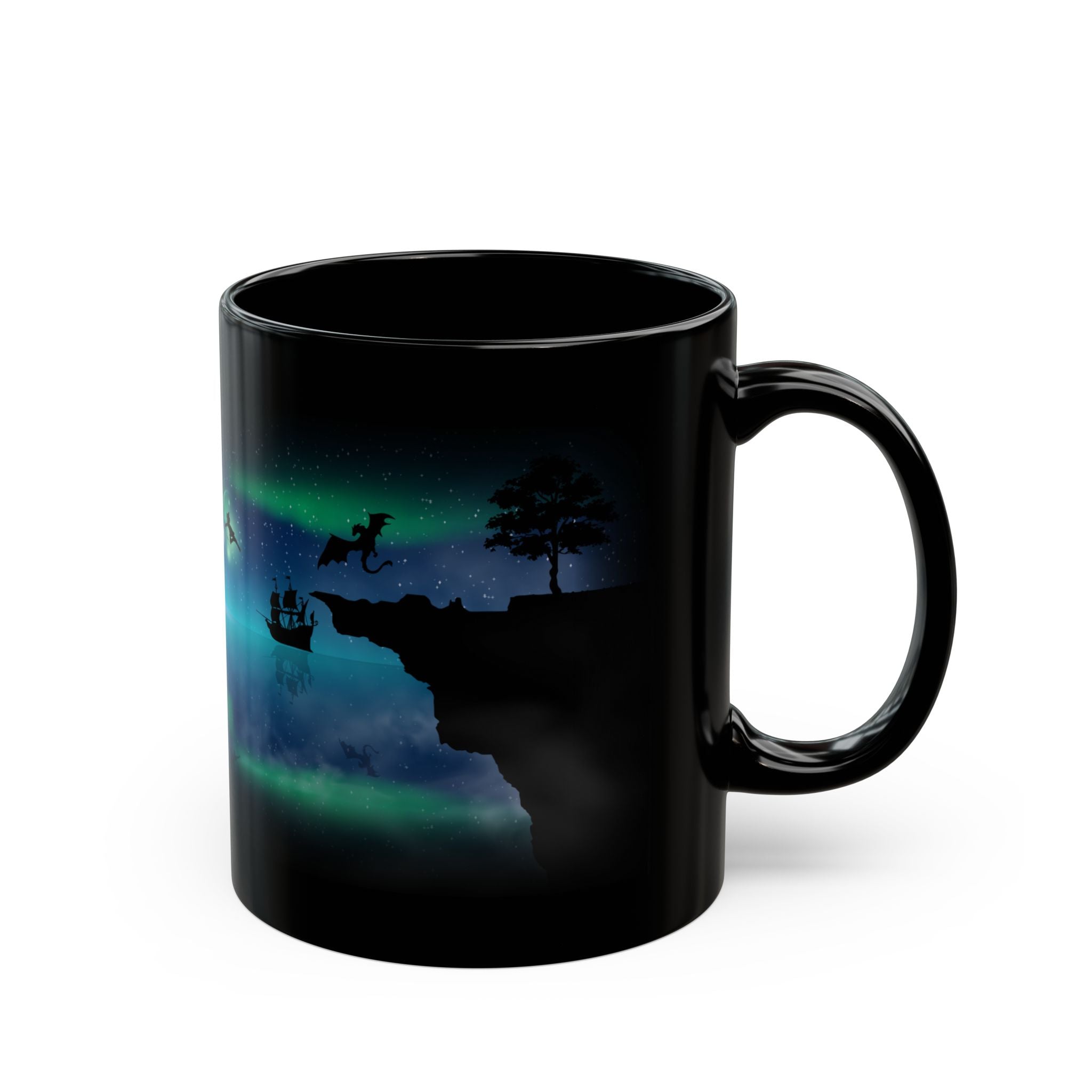 Taza Mágica de Aventura de Dragón, Taza de Fantasía de 11oz