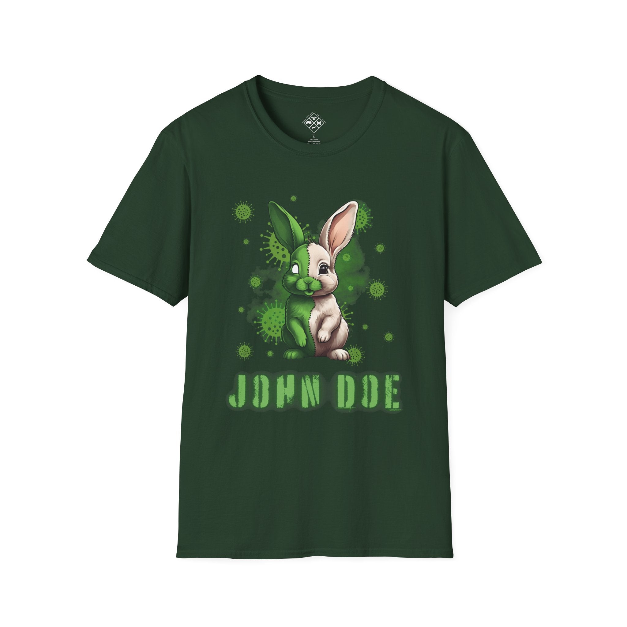 Camiseta personalizada de conejito bebé zombi