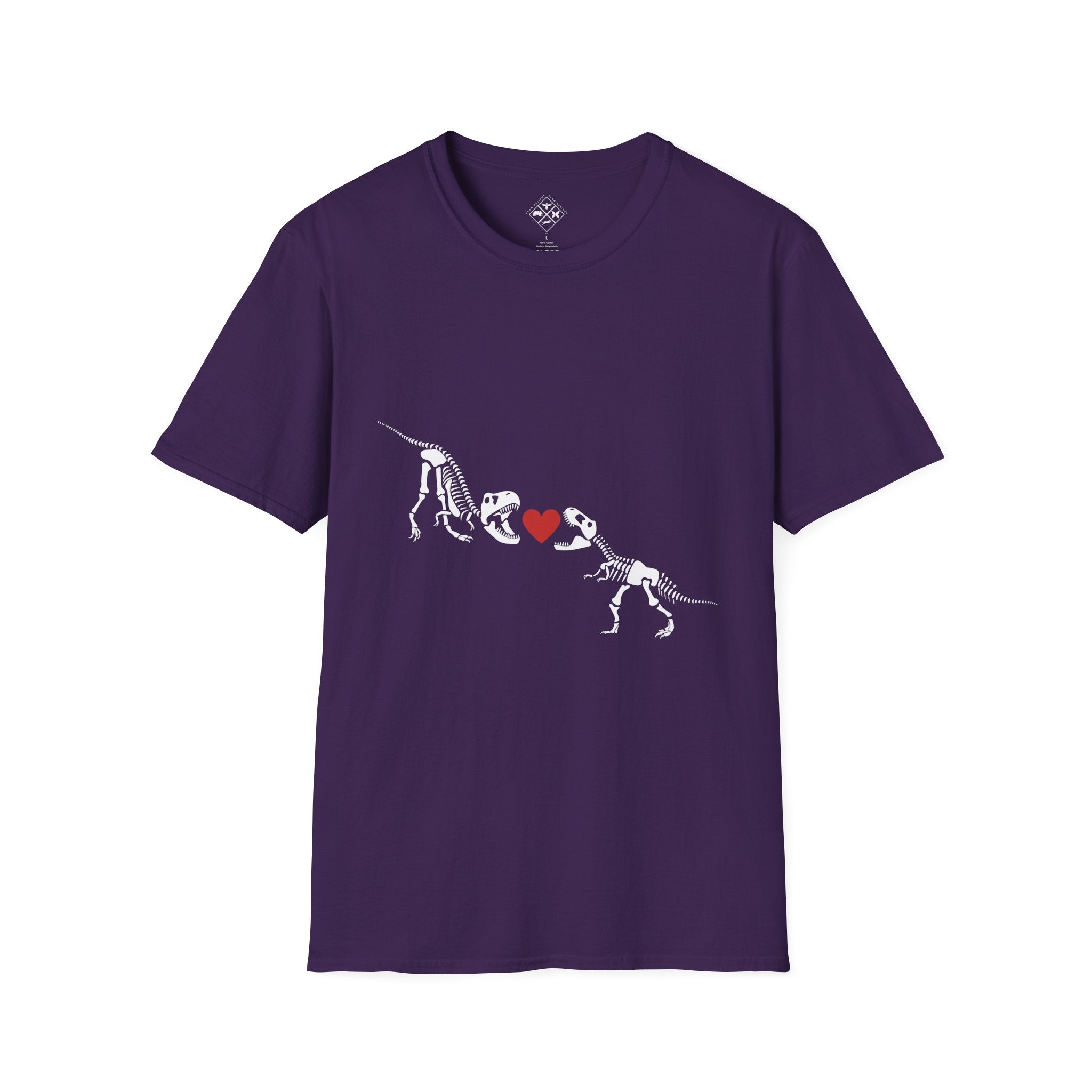 Camiseta Unisex Softstyle Amor de Dinosaurio
