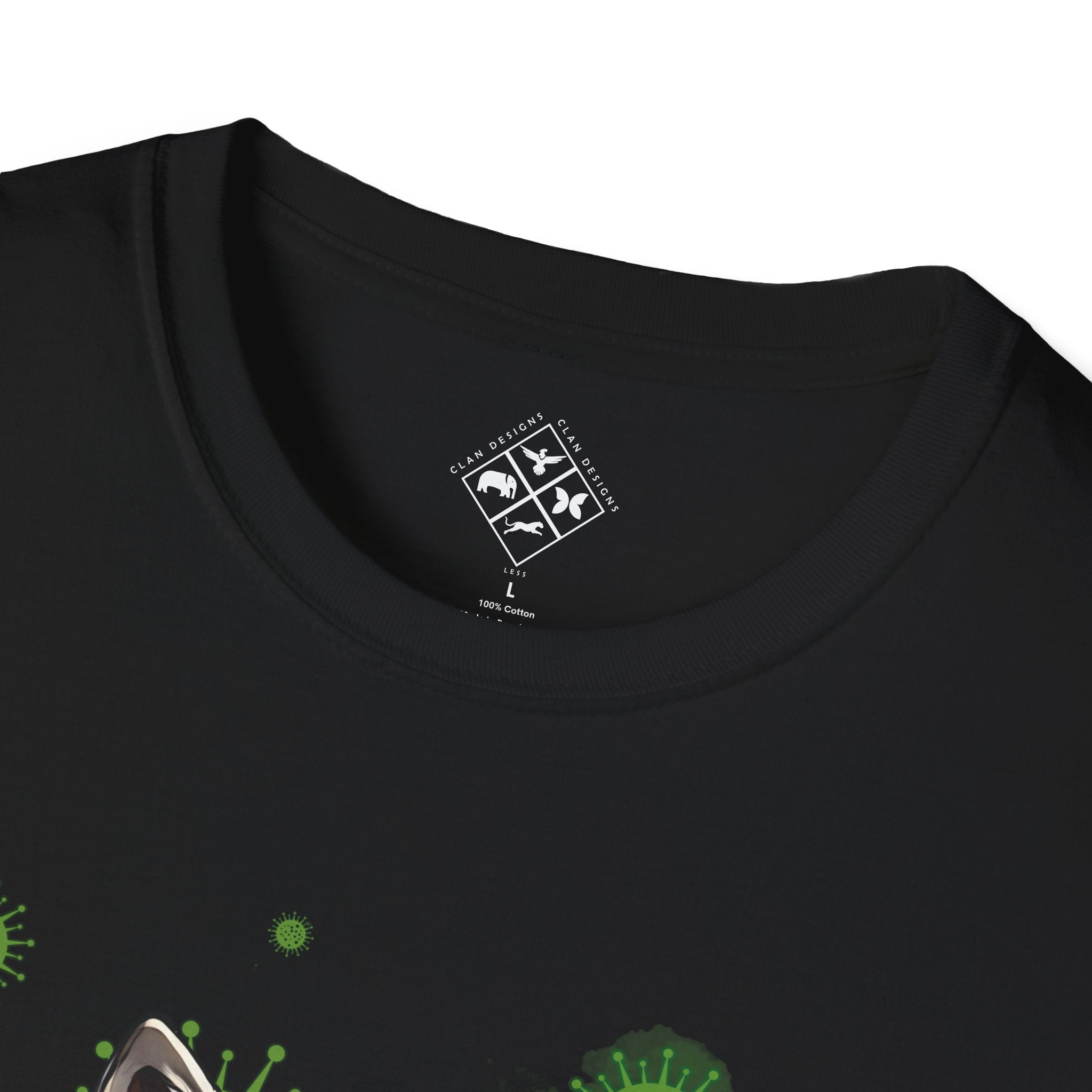 Camiseta personalizada de bebé lobo zombi