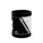 Black Cat Name Personalized Mug 11oz