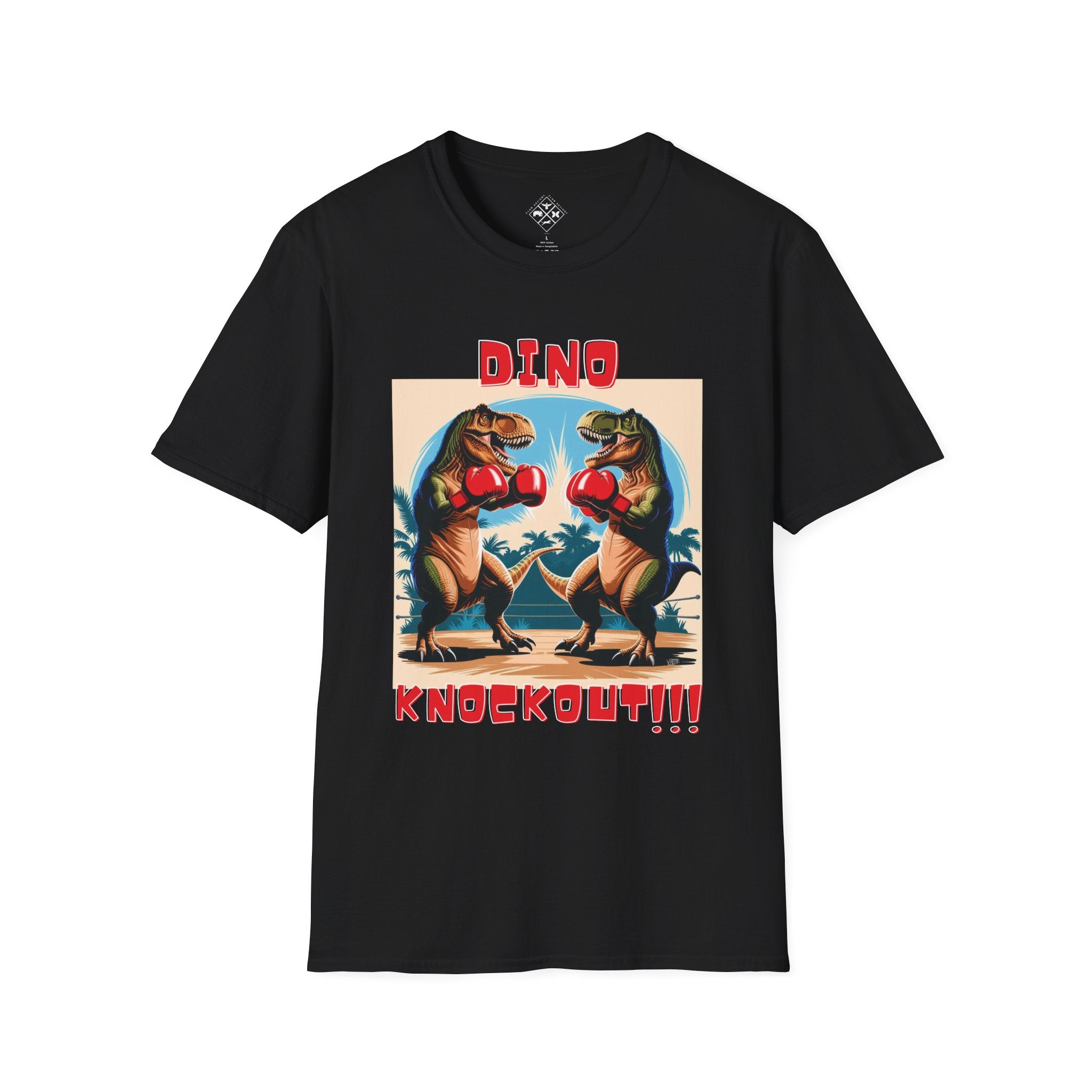 DINO KNOCKOUT!!! Camiseta Softstyle Unisex
