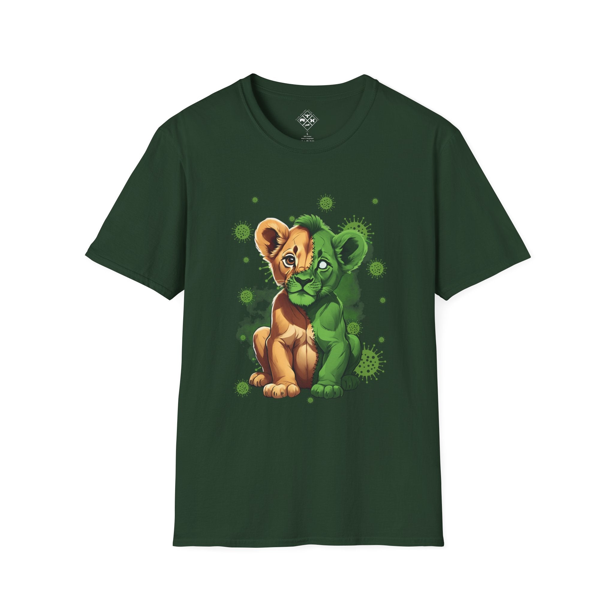 Camiseta de bebé león zombi