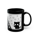 Black Cat Name Personalized Mug 11oz